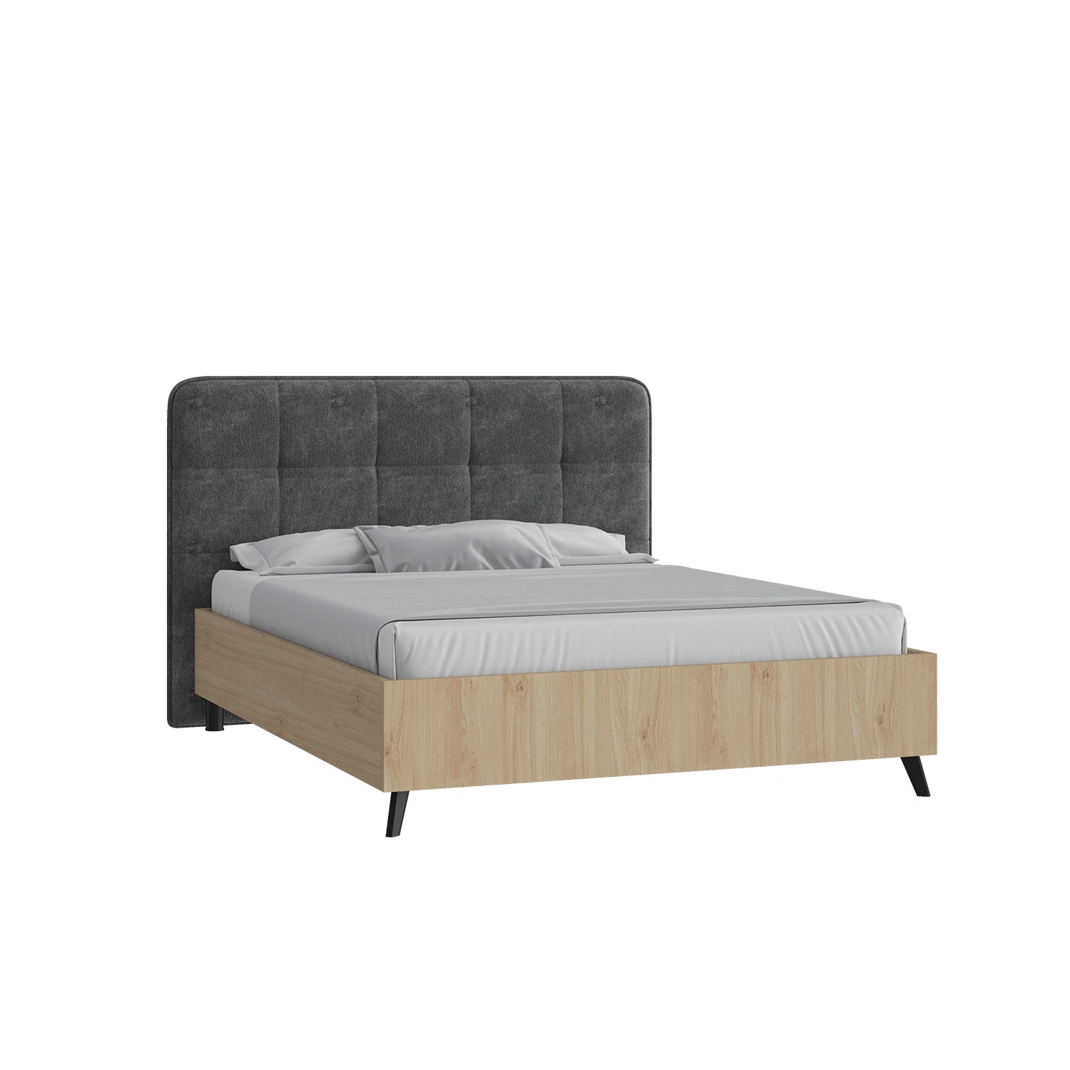 Кровать Остин 90х200 матовый оникс