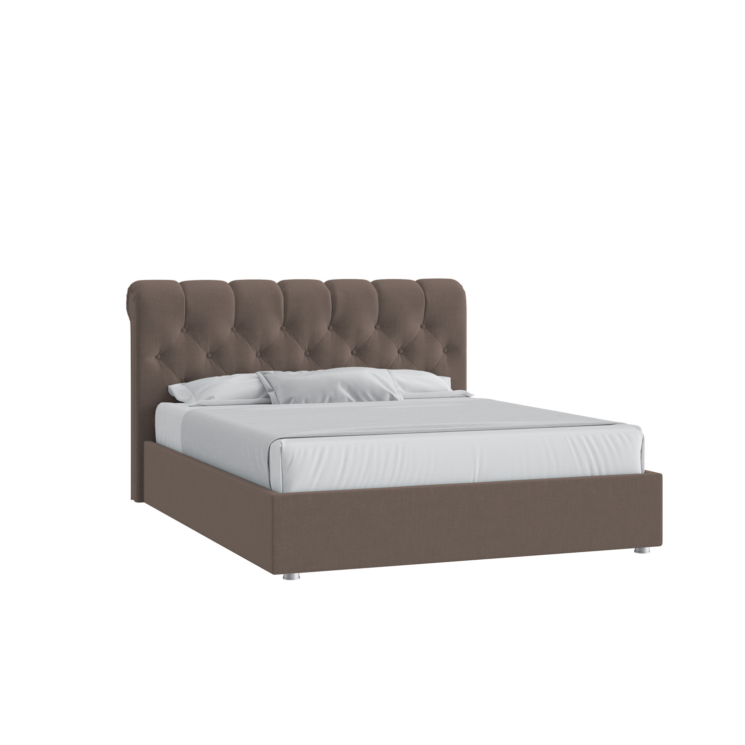 Кровать Элис 120х200 Микровелюр Каприз 20 какао